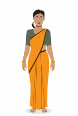 Indian woman in saree |Indian woman in traditional Indian saree