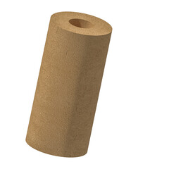 cardboard roll isolated on white