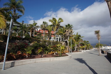 Fototapeta na wymiar Promenade, Playa Paraiso, Tenerife, Canary Islands, March 2022