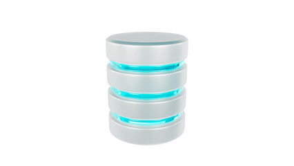 3d render modern database storage concept