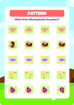 This worksheet contains the activity to find the picture that is different.