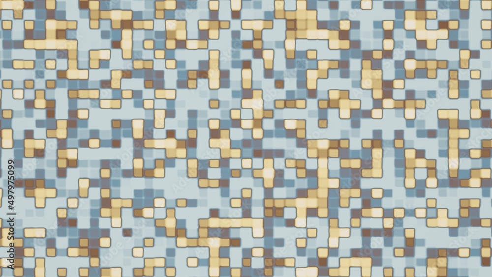 Poster the concept of casual games. mosaic abstract background pattern of geometric shapes