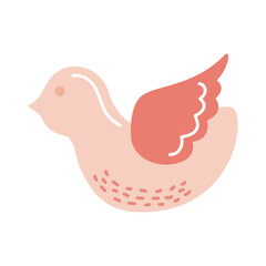 pink dove bird