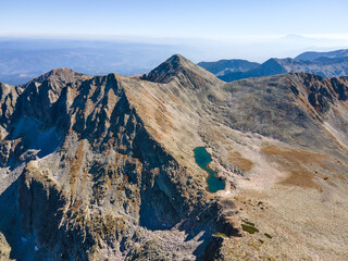 Aerial view of Pirin Mountain near Polezhan Peak, Bulgaria © Stoyan Haytov
