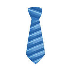 blue striped necktie