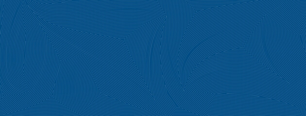 Abstract background with patterns of lines in blue colors