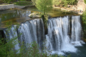 Waterfall in Jajce, Bosnia and Herzegovina