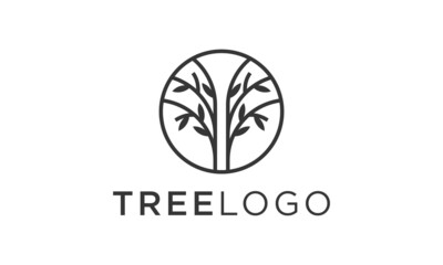 simple tree logo design
