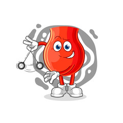 uvula hypnotizing cartoon. cartoon mascot vector