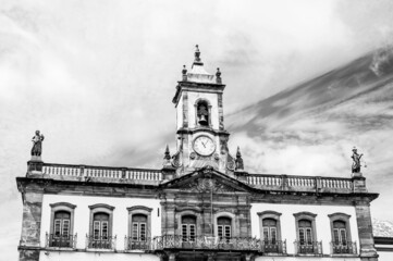 Antiga Câmara e cadeia  de Ouro Preto sendo hoje o prédio do museu da inconfidência mineira.