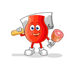 uvula Butcher illustration. character vector