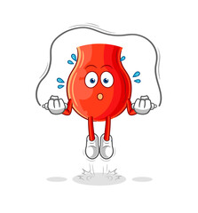 uvula jump rope exercise. character vector