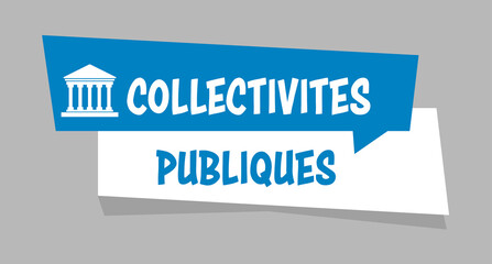Logo collectivités publiques. - obrazy, fototapety, plakaty