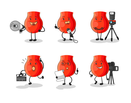 uvula entertainment group character. cartoon mascot vector
