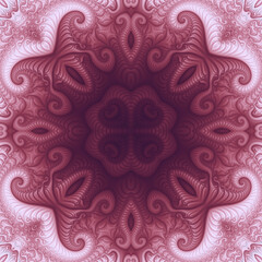 Square seamless fractal patterns. Beautiful bright background.