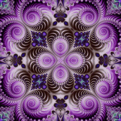 Square seamless fractal patterns. Beautiful bright background.