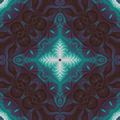 Fototapeta na wymiar Square seamless fractal patterns. Beautiful bright background.