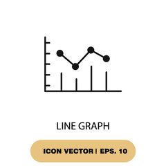 line graph icons  symbol vector elements for infographic web
