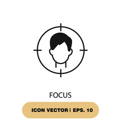 focus icons  symbol vector elements for infographic web