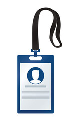 id badge hanging