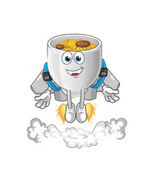 noodle cartoon character vector mascot