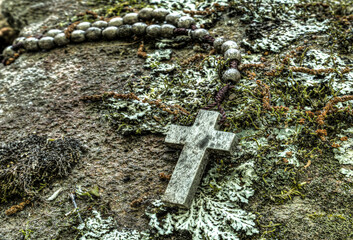 cross on the grave
