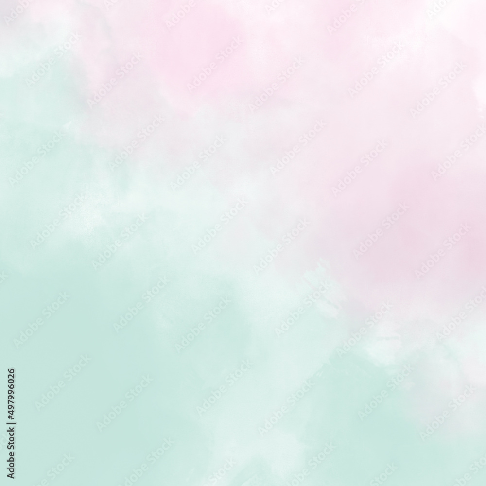 Aufkleber pink green watercolor background abstract texture with color splash design