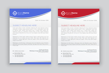 business corporate letterhead design template