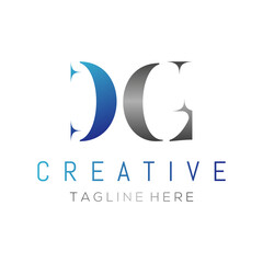 DG Logo Design vector Template. Creative Abstract DG Logo Design Vector Illustration.