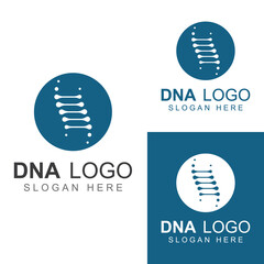 DNA vector logo. Modern medical logo, with vector illustration template design