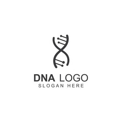DNA vector logo. Modern medical logo, with vector illustration template design