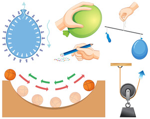 Science experiment with static electricity
