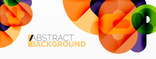 Creative geometric wallpaper. Circles, lines background. Business template for wallpaper, banner, background or landing