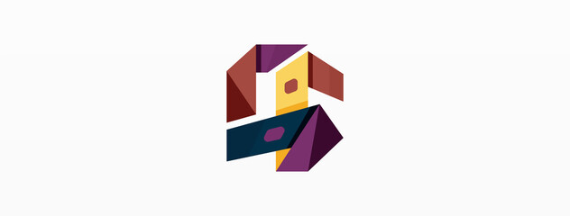 Abstract line and triangle background. Creative geometric abstract backdrop. Business template for wallpaper, banner, background or landing