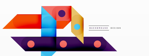 Color overlapping stripes background. Colorful lines composition for wallpaper, banner, background or landing