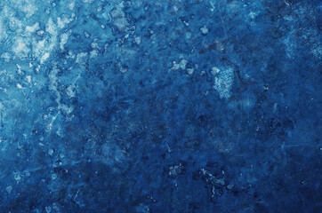 Blue cement wall background with abstract pattern in retro concept for wallpaper or graphic design