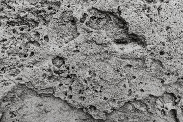 Black and white Background of Stone Wall texture. Natural Texure Photo. Stone texture or background. Concrete.