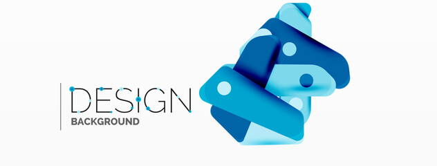 Creative geometric wallpaper. Minimal abstract background. Color bright overlapping lines composition vector illustration for wallpaper banner background or landing page