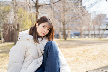 Obraz premium 美しい日本人女性モデル