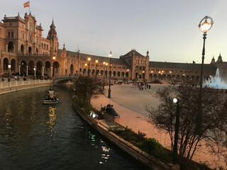 Fototapeta na wymiar City of Sevilla, Spain. Winter 2021