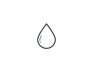 Drop of water, symbol of life and purity