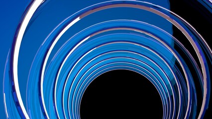 Fototapeta premium blue graphic resource to make presentations in circular 3d render form