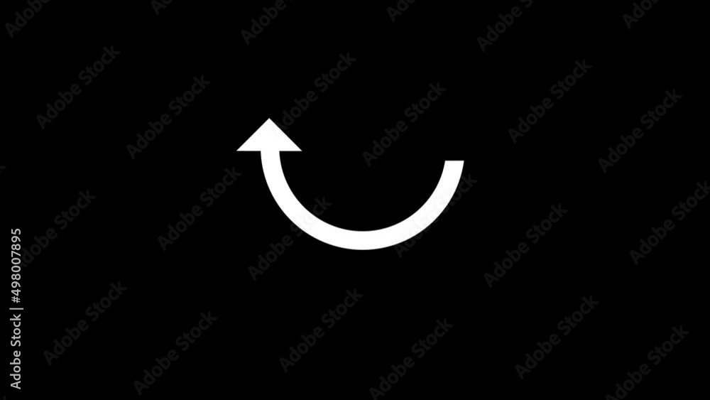 Poster white picture of circular arrow on a black background. arrows for business presentation. distortion 