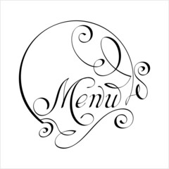 Menu Hand Drawn Pen Ink Style M_2204001
