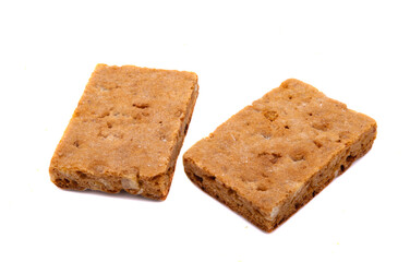 biscuit with almonds isolated