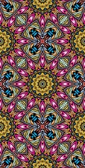 Fractodome Colorful Seamless Fractal Patterns