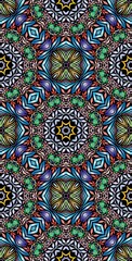 Fractodome Colorful Seamless Fractal Patterns