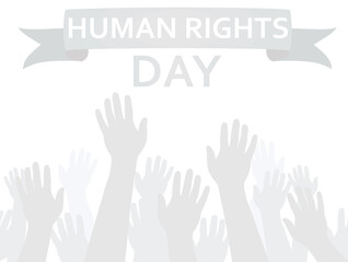 Human rights day. vector illustration