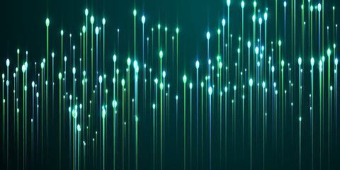 Futuristic glowing line streams speed motion