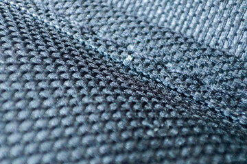 Macro textile background. Textured effect with selective focus. Closeup fabric